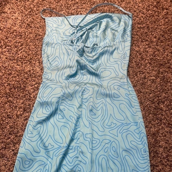 Slate & Willow Aqua Slip Dress - Picture 8 of 12